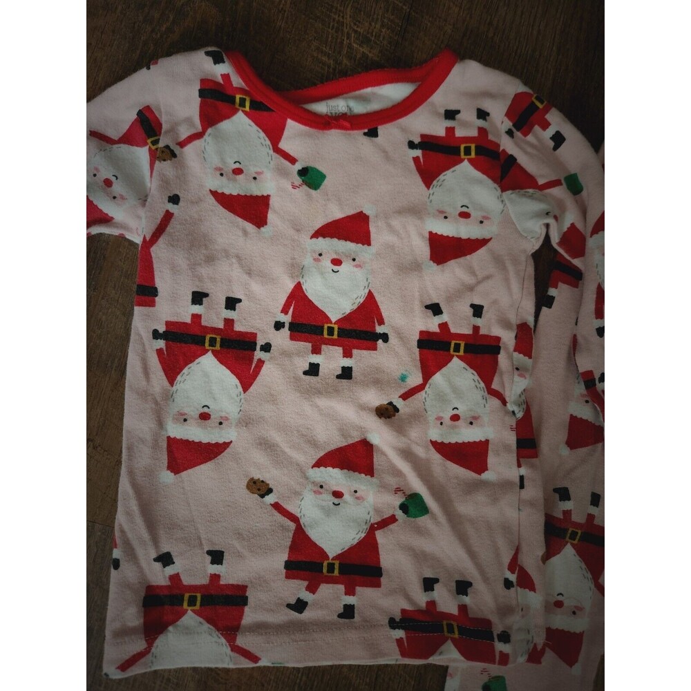 Carters 4T 3 Pc Santa Christmas Holiday Pj Set - Picture 3 of 5